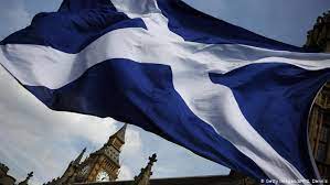 Saltire against westminster and big ben background